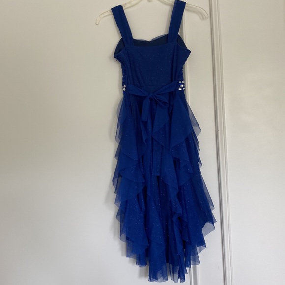 Beaded blue formal dress - Picture 2 of 4